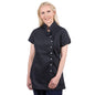 black polycotton oriental tunic r12