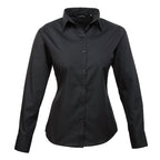 black poplin blouse