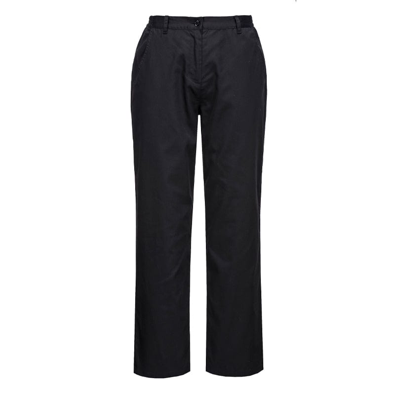 black portwest ladies chefs trousers