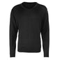 black premier v neck jumper pr694