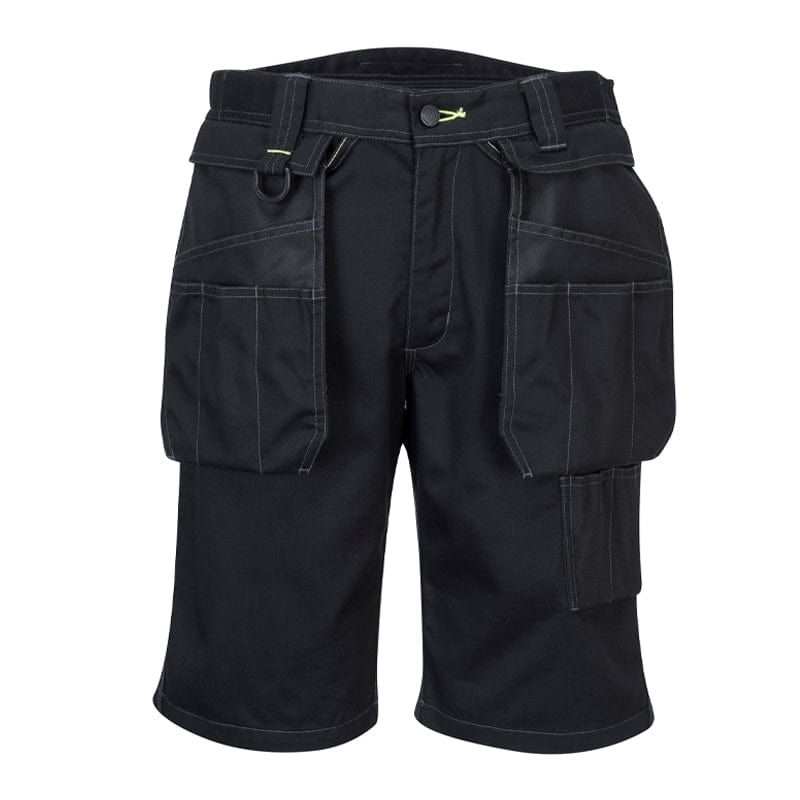 black pw3 work shorts pw345