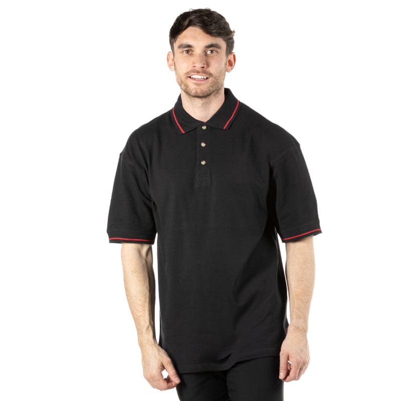 black red mens st mellion polo
