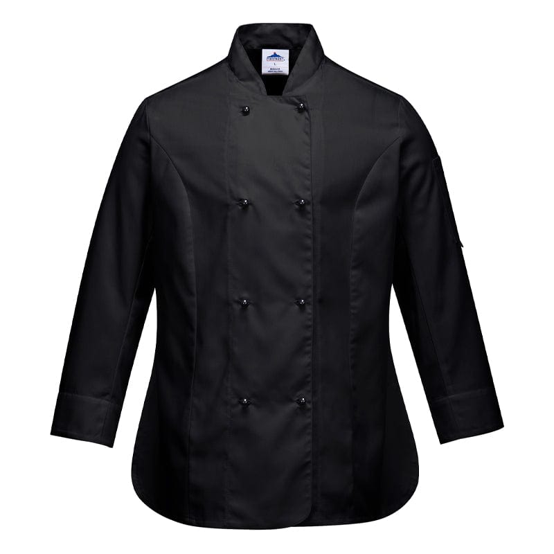 black side vents chefs jacket