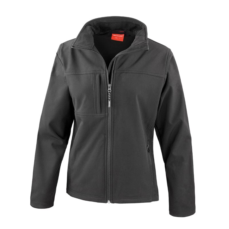 black softhsell jacket