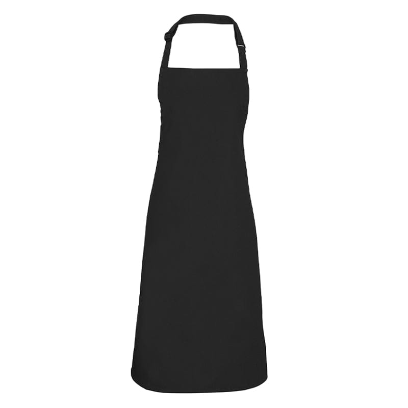 black staff bib apron