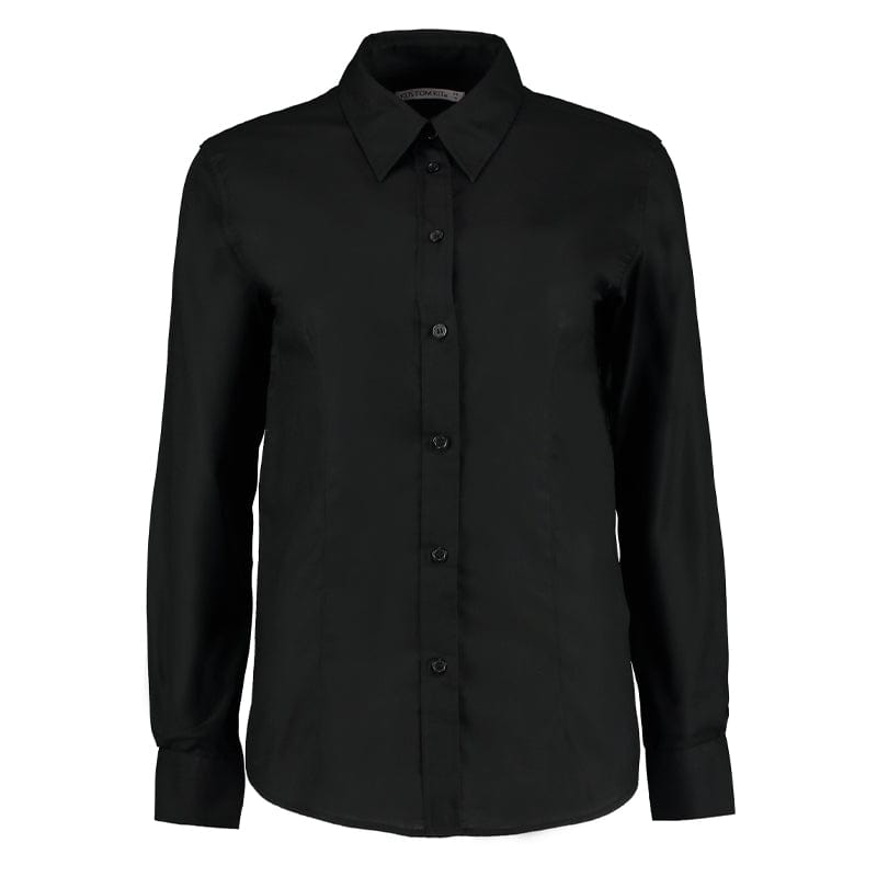 black tailored fit kk361 shirt