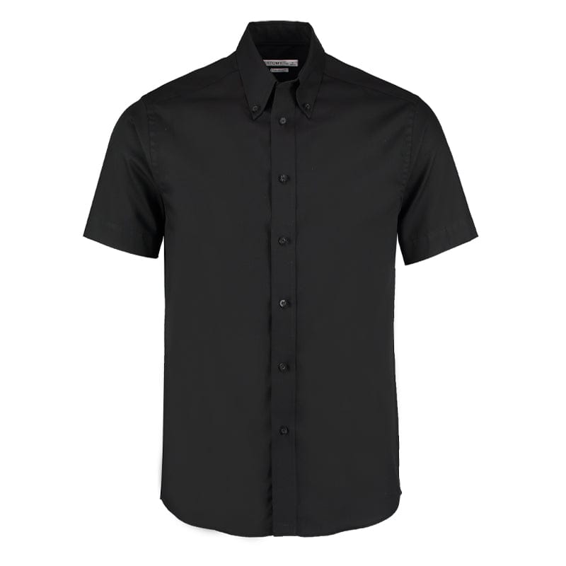 black tailored fit oxford shirt