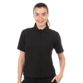 black tailored polo shirt