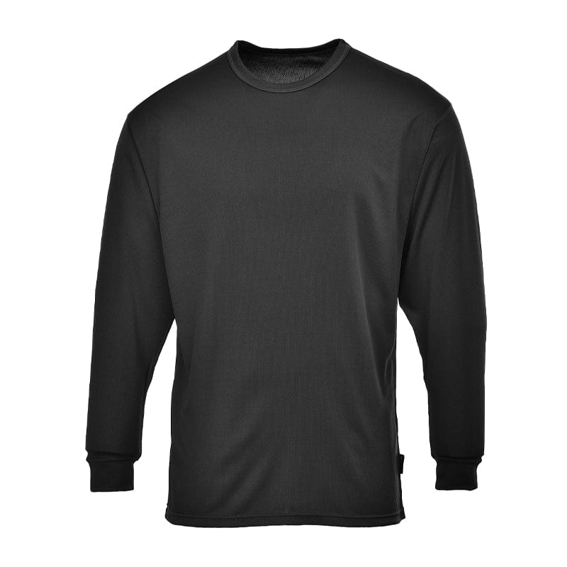black thermal baselayer top