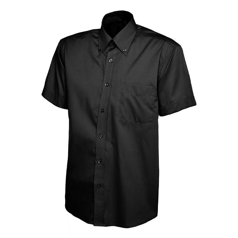 black uneek mens uc207 short sleeve shirt