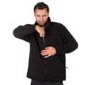 black uneek zipped fleece