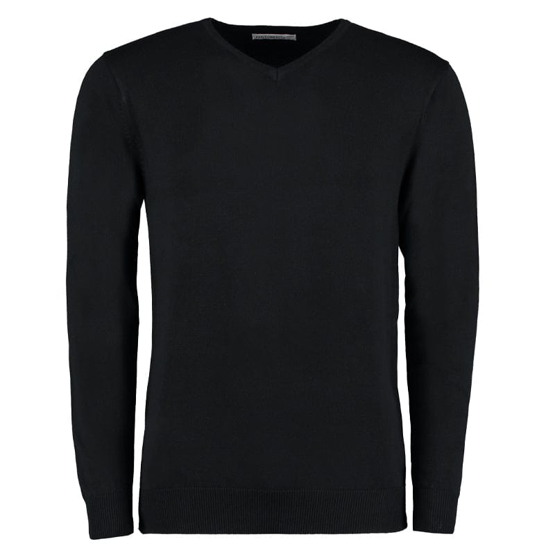 black versatile v neck sweatshirt