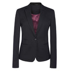 black womens ariel slim jacket