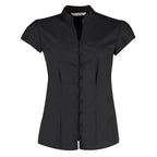 black womens kk727 mandarin collar shirt