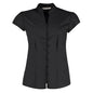 black womens kk727 mandarin collar shirt