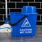 blue 15l square mop bucket