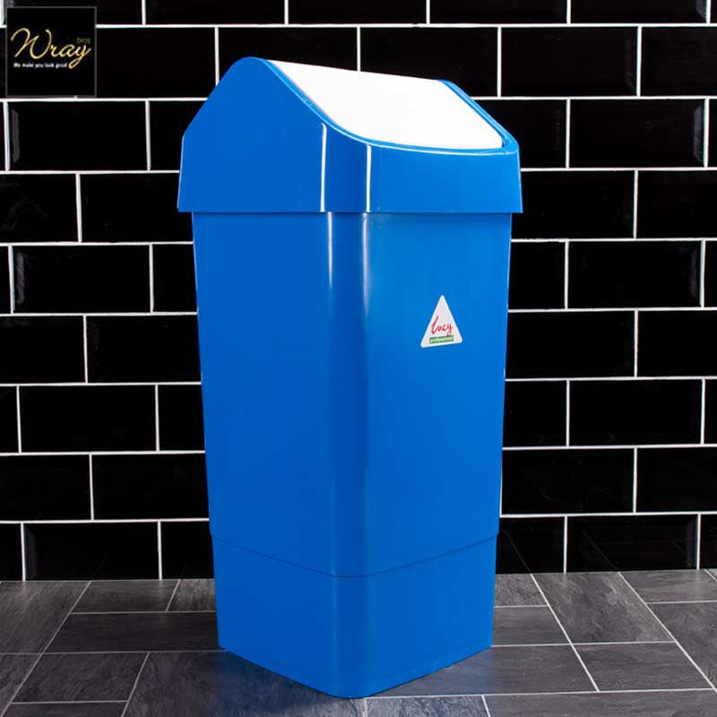 blue 50l slimline bin
