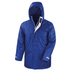 blue bad weather jacket