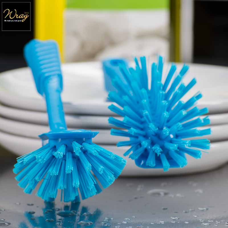 blue colour coded dish brush