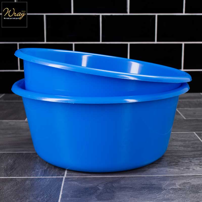 blue colour coded washing up bowls