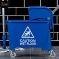 blue flat mop bucket wringer