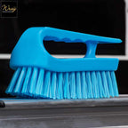 blue hand scrubbing brush