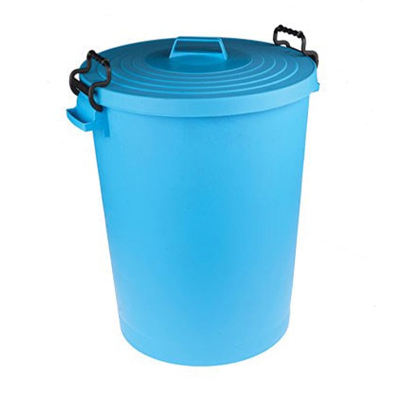 blue hygiene container with lid