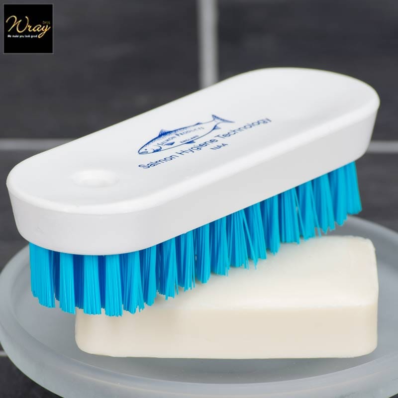 blue hygiene nail brush
