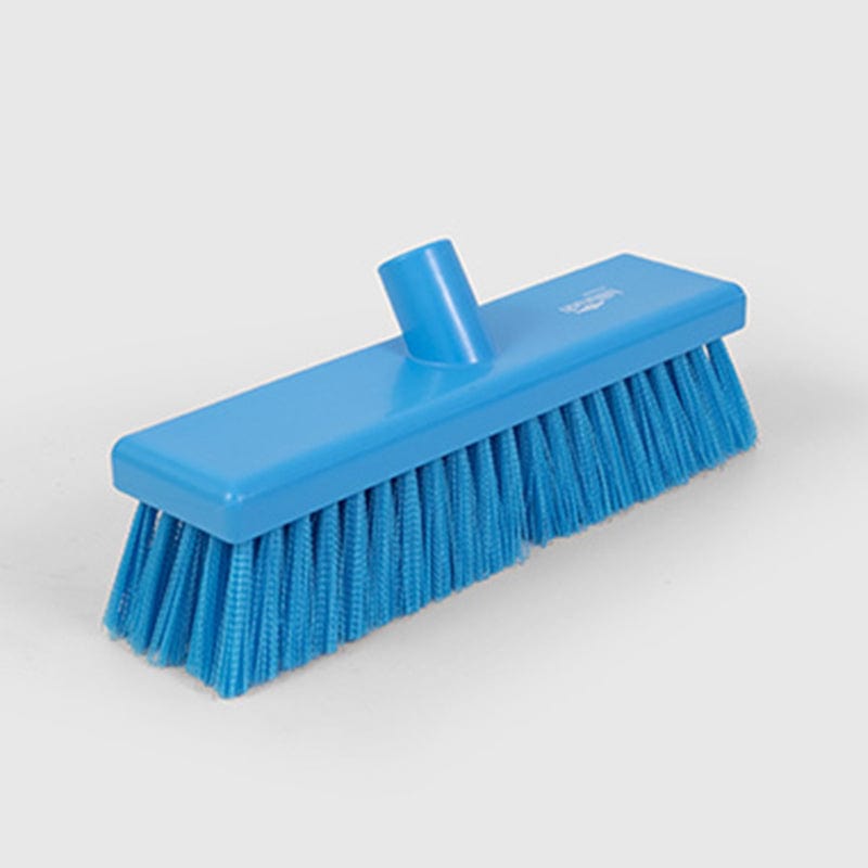 blue hygiene sweeping broom