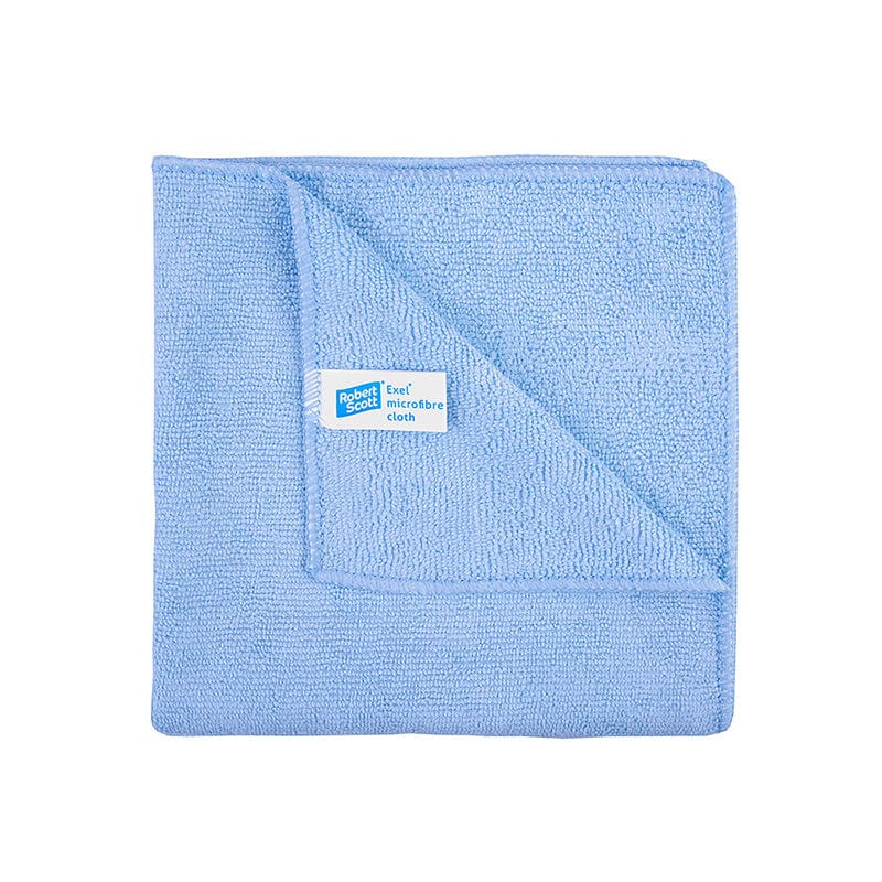 blue microfibre cleaning cloth