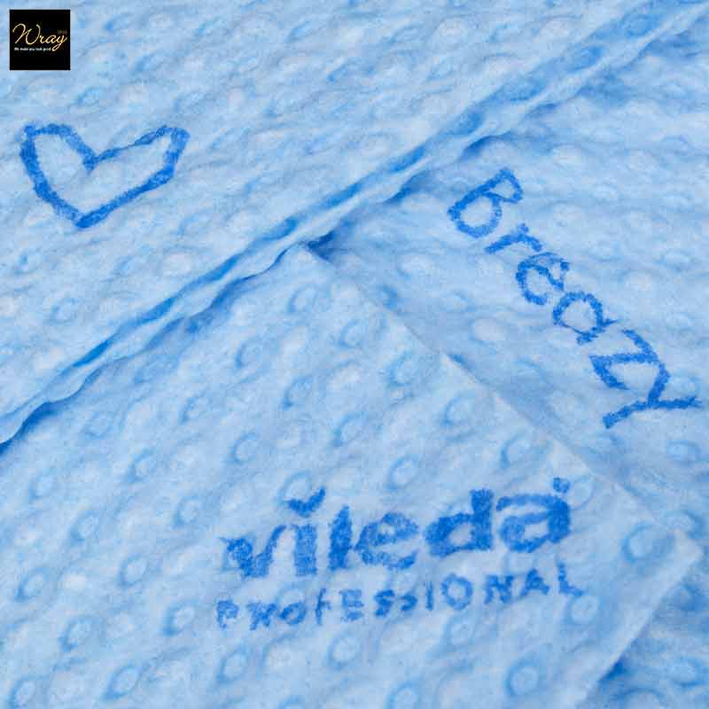 blue microfibre dispoable cloth