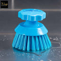 blue round hand scrubbing brush