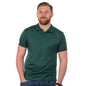 bottle green coolchecker mens polo shirt