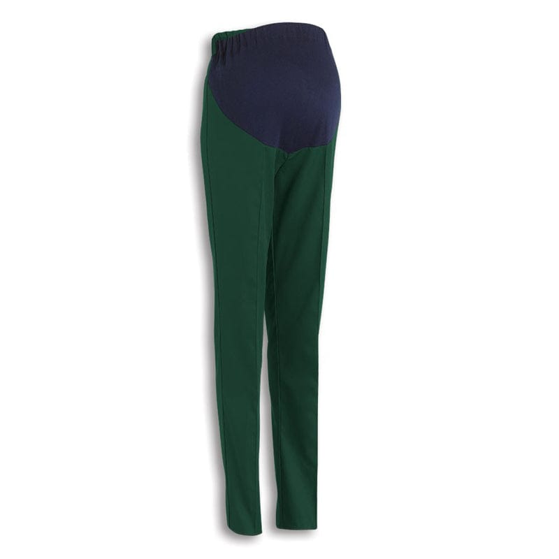 bottle green elasticated waist fm229 trousers