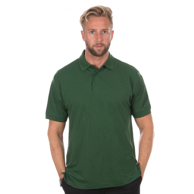 bottle green lightweight polo shirt