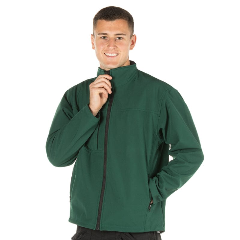 bottle green mens classic softshell