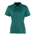 bottle green pique polo pr616