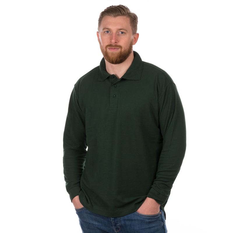 bottle green uv protection polo
