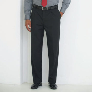 brook taverner langham single pleat trouser