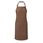 brown sustainable organic bib apron