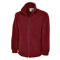 burgundy full zip fleece