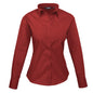 burgundy pr300 poplin blouse
