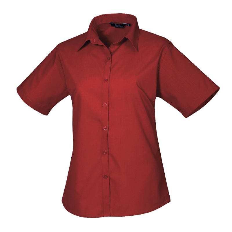 burgundy pr302 premier blouse