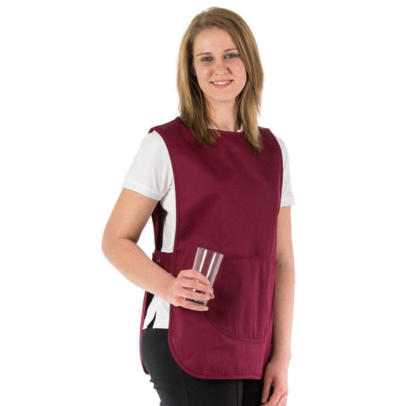 burgundy premier workwear tabard pr171