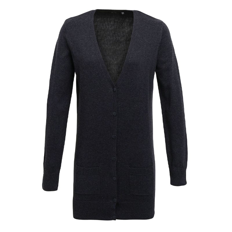 charcoal 5 button premier cardigan