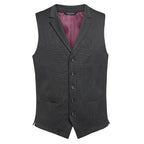 charcoal pindot cloth backed waistcoat
