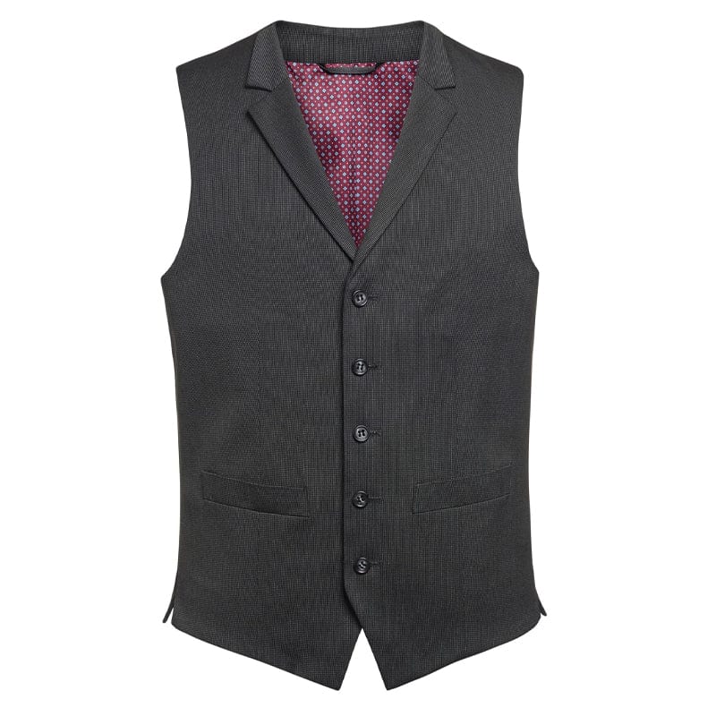 charcoal pindot cloth backed waistcoat