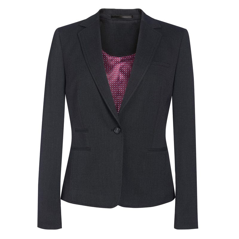 charcoal pindot ecipse collection slim jacket