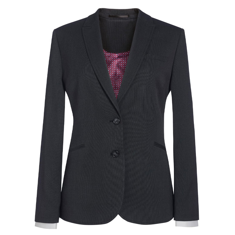 charcoal pindot tailored fit jacket