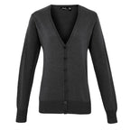 charcoal premier ladies corporate cardigan